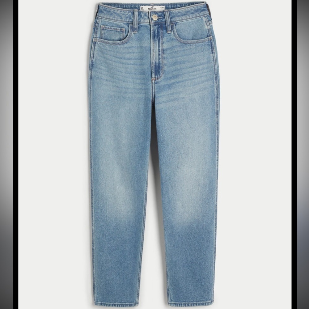 Hollister ultra high rise Blue Denim mom Jeans